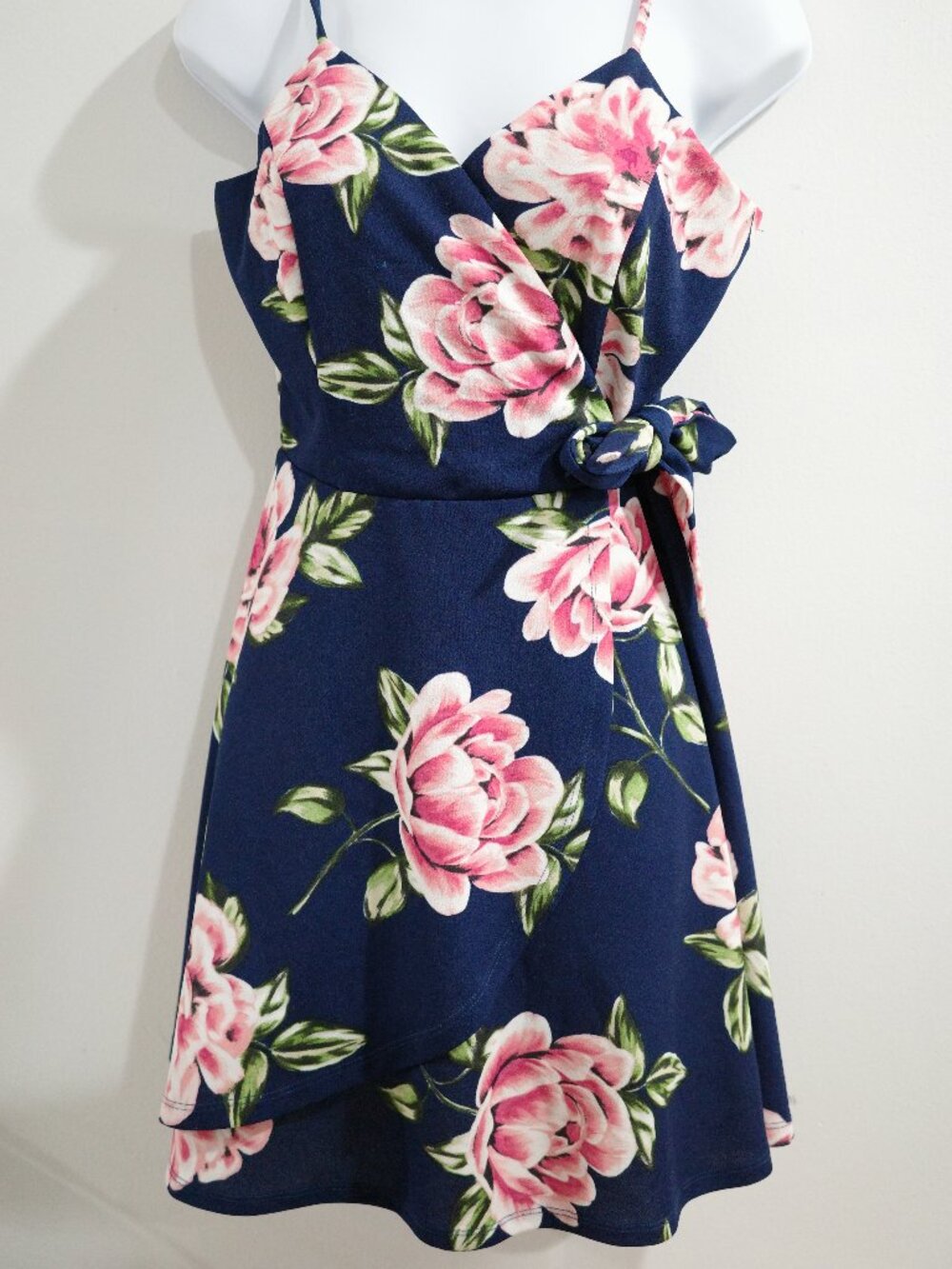 Blue Floral Mini Dress/ Tunic